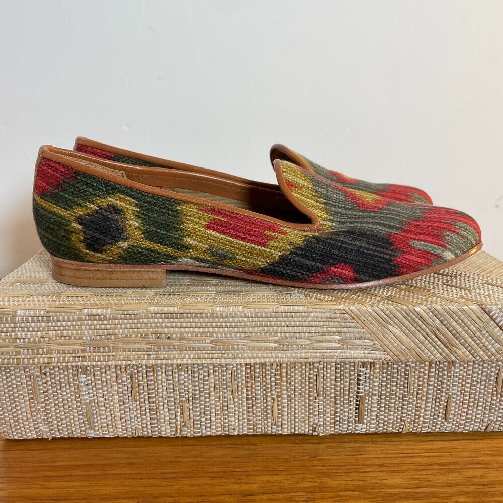 Ramon Tenza Multicolor Patterned Flats - Aztec-like pattern multicolored